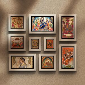 Rustic Frame Set with Floral & Nature Prints