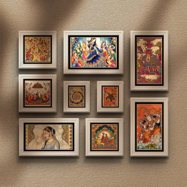 Rustic Frame Set with Floral & Nature Prints