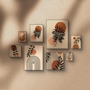 7-Panel Neutral Theme Wall Art Gallery Set