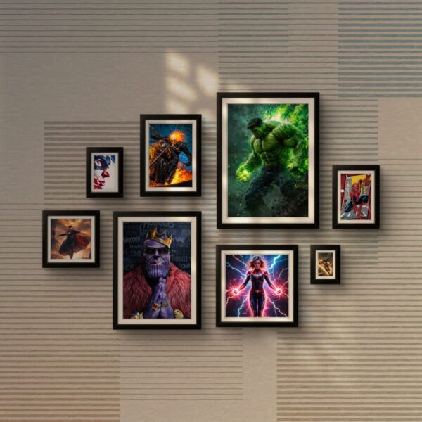 Frame Gallery with Colorful Festival Paintings